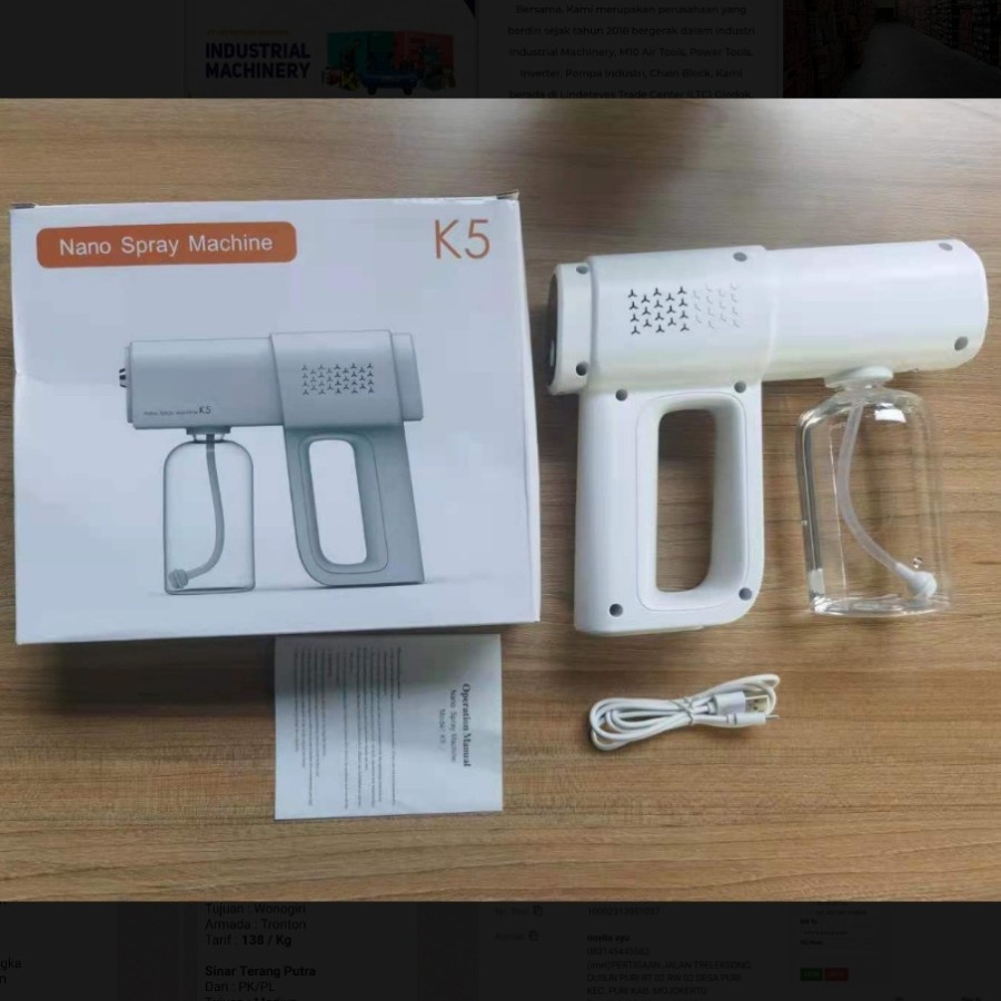 Sentinel Nano Spray Gun Disinfektan Portable Fogging Wireless