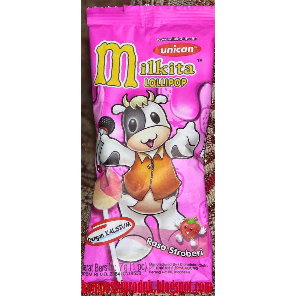 

Milkita Lolipop Renceng Strawbery isi 12 pcs