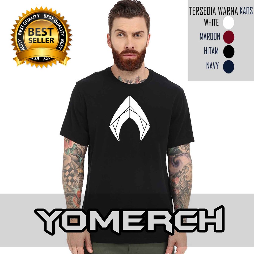 MANTAP  Baju Kaos AQUAMAN keren Pria  Yomerch