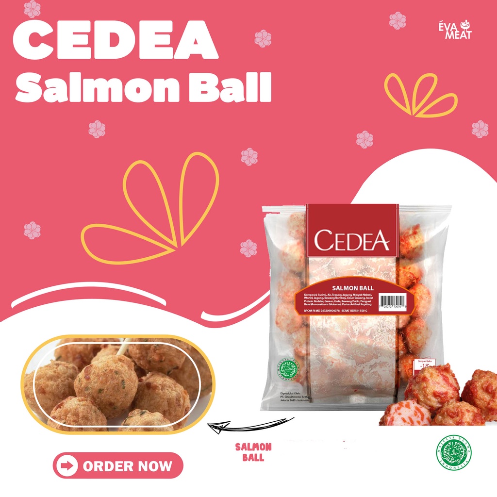 

Cedea baso salmon 500 gr - baso ikan salmon - salmon baso - baso salmon - baso salmon suki - baso seafood