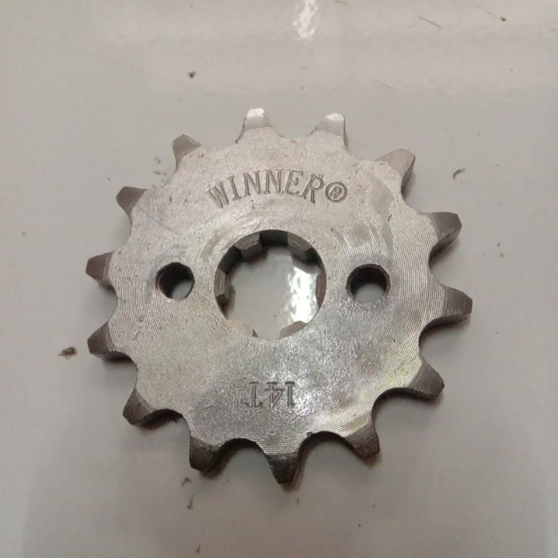 GIR GEAR DEPAN 420 14T HONDA KARISMA KHARISMA C70 SUPRA X125 REVO ABSOLUTE SPROCKET ATAU SPI GIR AJA-2