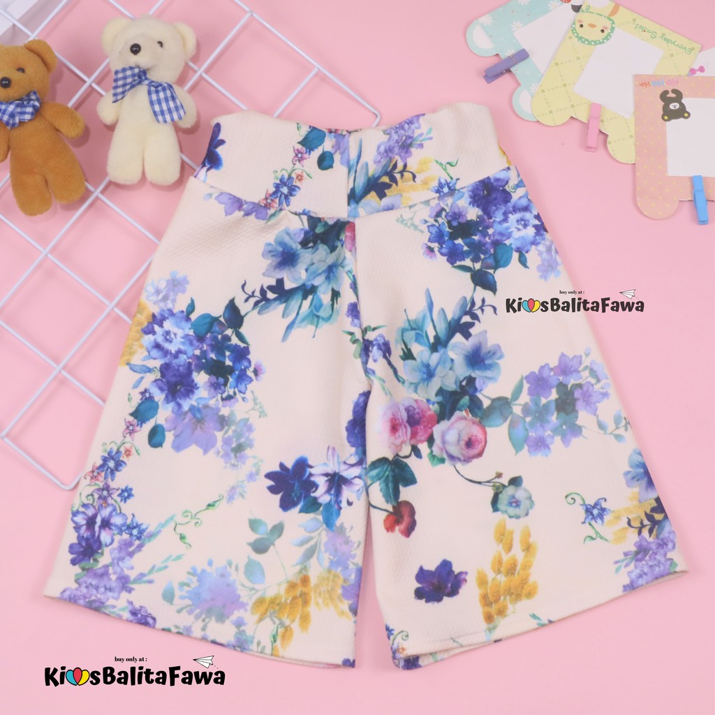 Kulot Motif Uk. 2-3 Tahun / Celana 3per4 Anak Perempuan Murah Celana Pendek Skirt Pants Adem Kulot