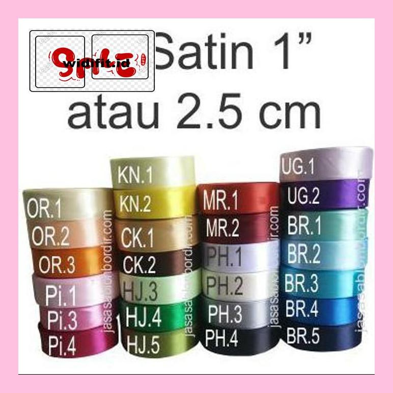 

Aksbaby80P Pita Satin 1 Inch Atau 2.5 Cm 840Ty-