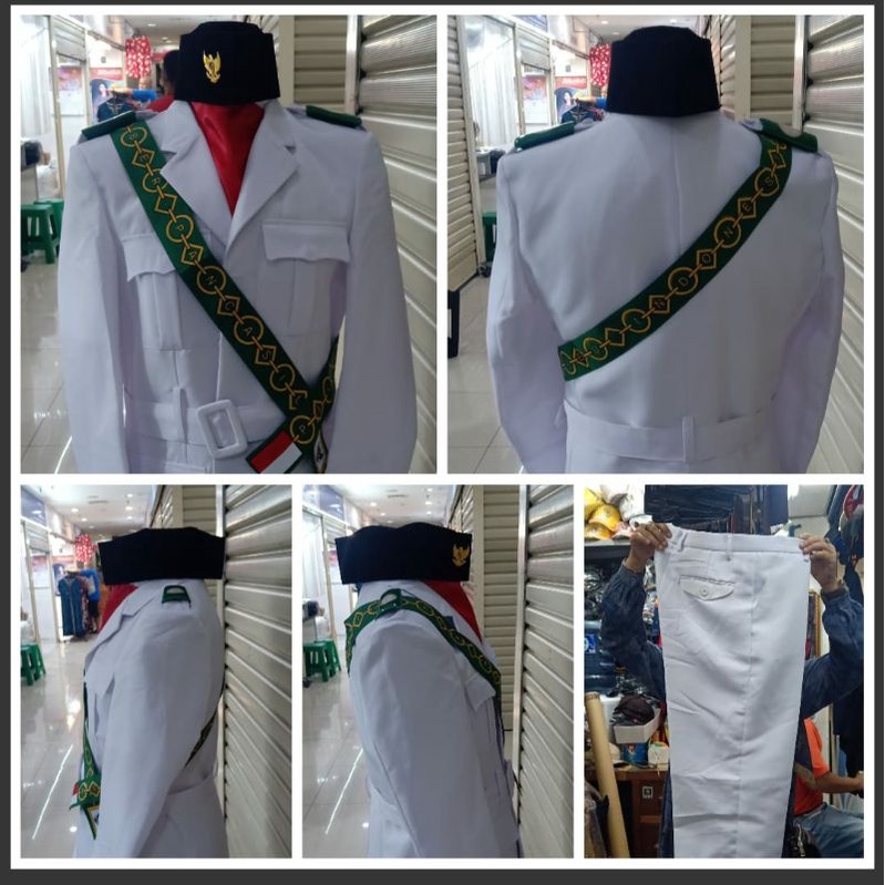 SERAGAM PDU PASKIBRA SATU STEL BAHAN DRILL/ PDU PASKIBRA/ PDU PASKIBRA