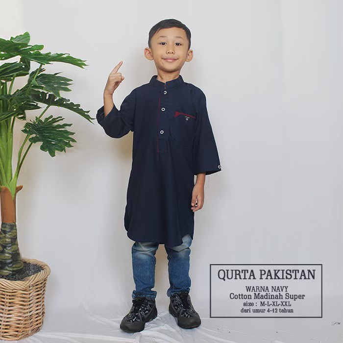 Baju Koko Anak Pakistan / Kurta Anak Pakistan 1-10 Tahun / Baju Muslim Anak by vogel_producer.