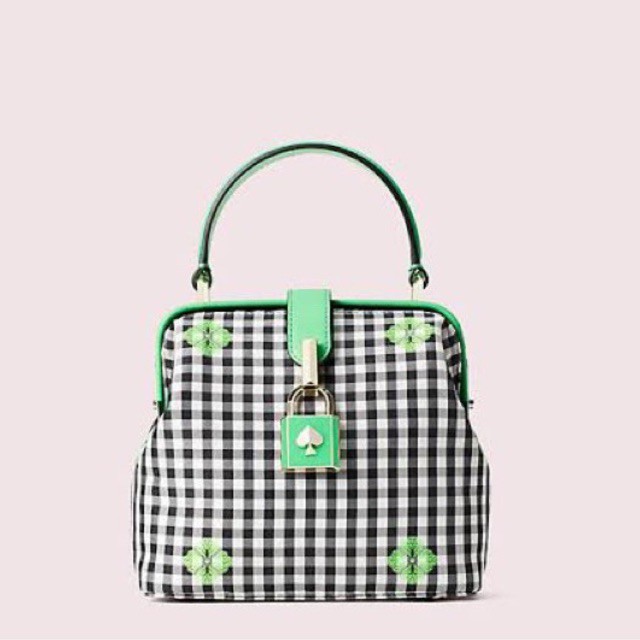 kate spade ks remedy gingham small top handle
