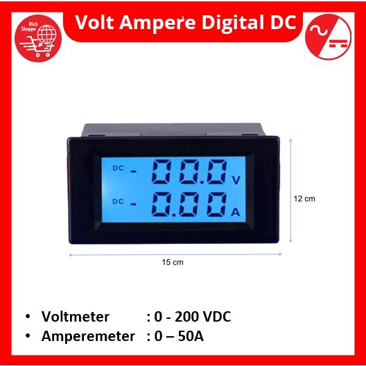 Volt Ampere Meter Digital DC