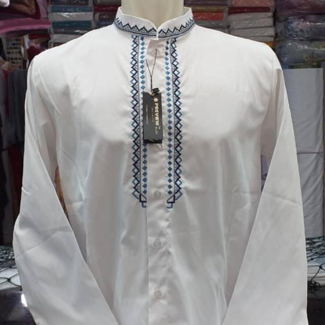 Baju koko pria Itang yunasz(tangan panjang)