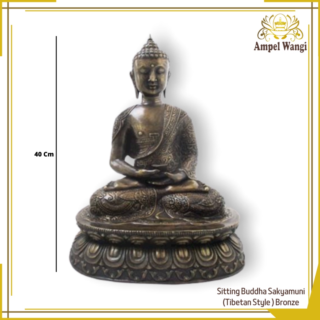 Patung Rupang Buddha Sakyamuni Tibet 40 cm