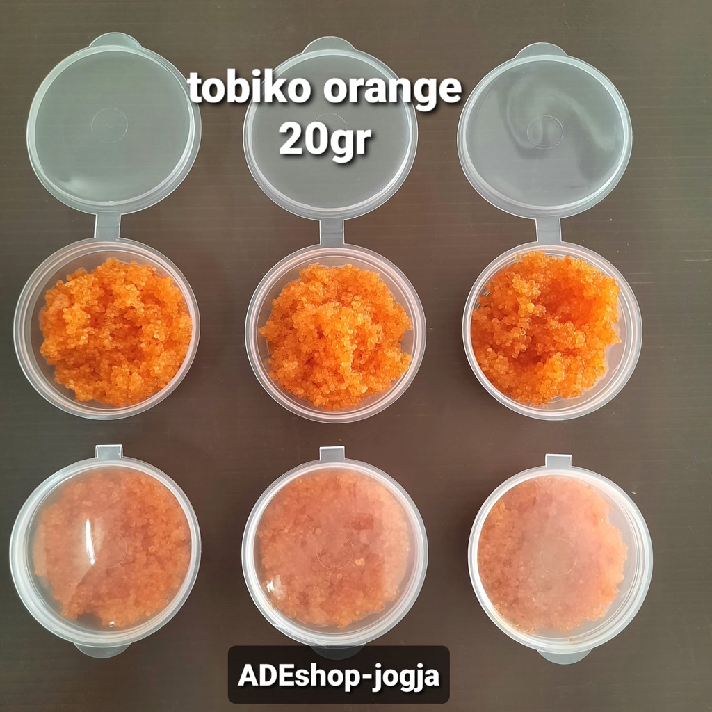 

tobiko orange telur ikan terbang 20 gram Flying Fish Roe sushi