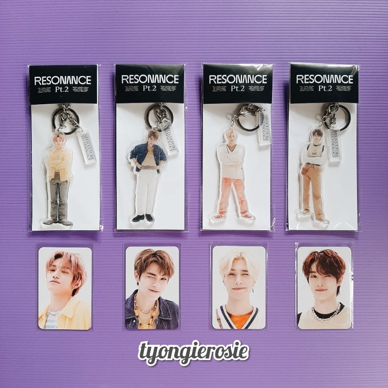 NCT 2020 - RESONANCE Pt. 2 MD ACRYLIC KEY RING + PHOTO CARD SET SEALED TAEYONG XIAOJUN HENDERY SUNGC