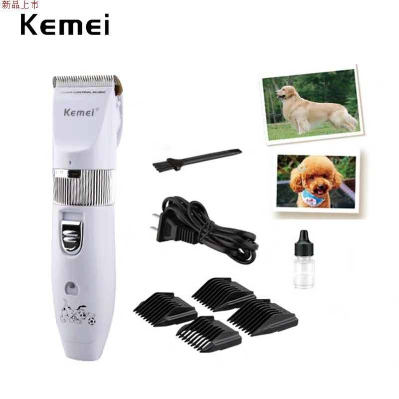 Kemei KM 107 Alat Cukur Bulu Hewan Anjing Kucing Pet Clipper Rechargeable Cukuran Kemei KM-107