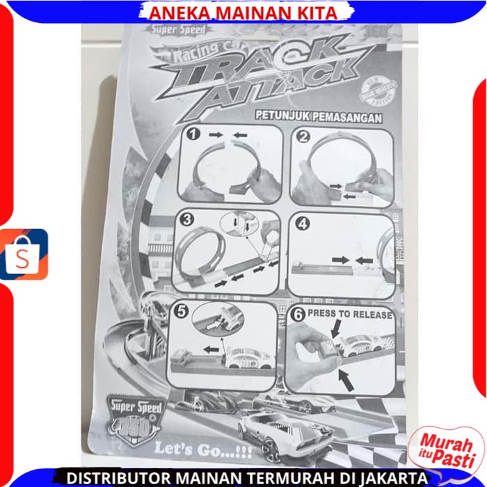 Mainan Anak Laki Track Racing Set ST2461 Jalur Mobil Balap