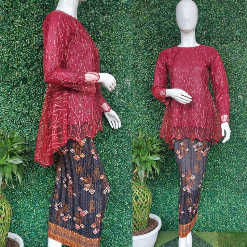 Kebaya / Gotik Pingwin/ Kebaya Modern/ Kebaya Tunik / Set Kebaya/ajc kebaya-7