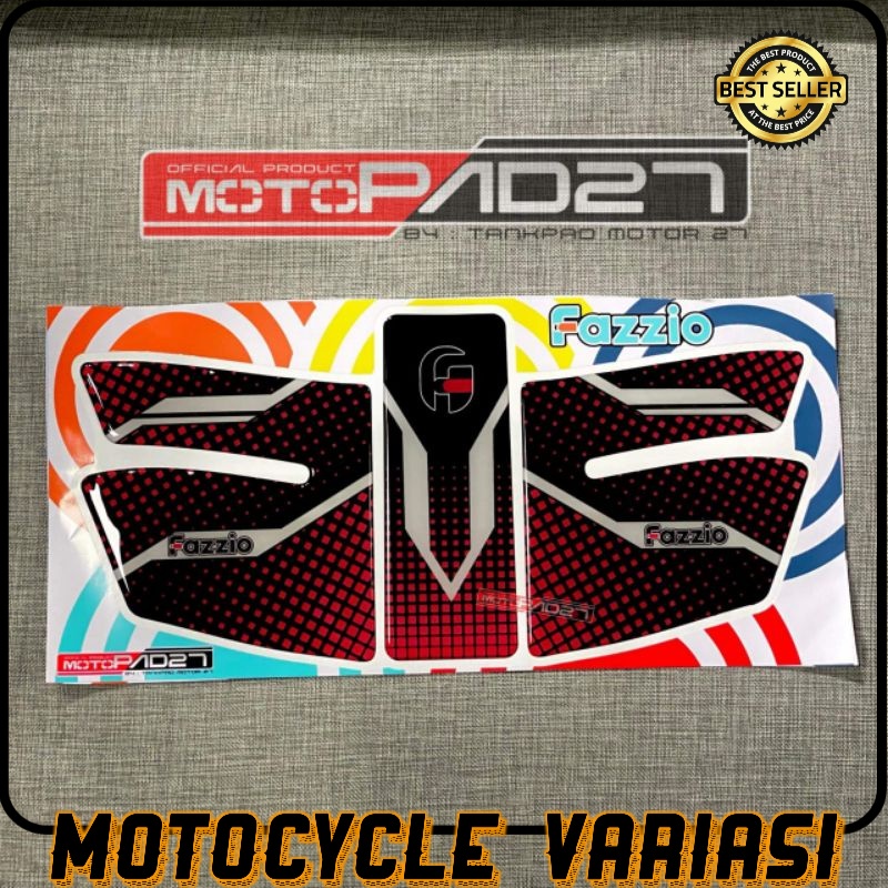 Motopad27 stiker fazzio sticker stiker deckpad Yamaha Fazzio bahan resin timbul premium