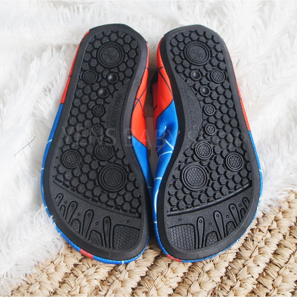 Sepatu Selam Anak Motif Spiderman / Sepatu Snorking Diving Pantai