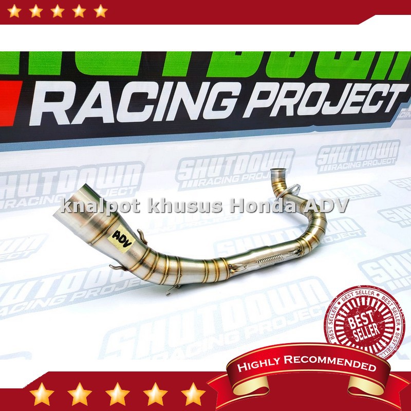 Jual Leher Knalpot Racing HONDA ADV 150 Full Stainless Las Cacing