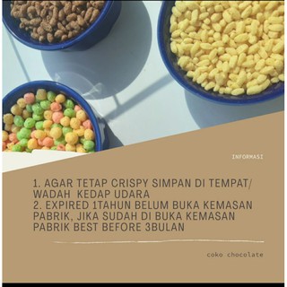 Rice crispy bulat warna warni rainbow nyam nyam ukuran Rice crispy bulat warna warni rainbow nyam nyam ukuran