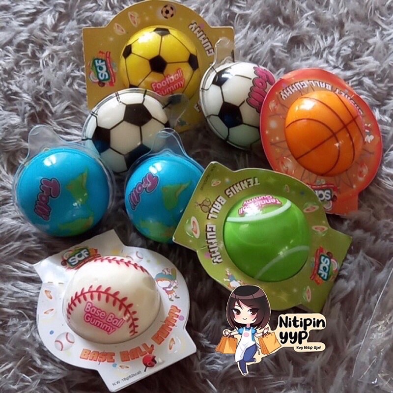 [ASLI KOREA] Korean Trolli Planet Soccer Chewy Gummy - Permen Trolly Jelly Gummi Viral - SCF Sportball Watermelon Pokemon Duck Yoghurt Peach Jelly Gummy (18,8gr)