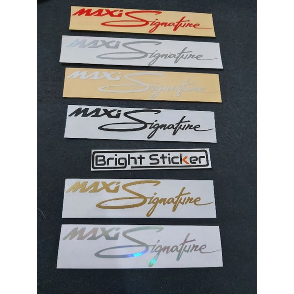 STICKER MAXI SIGNATURE CUTTING