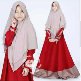 SET BAJU  MUSLIM ANAK  PEREMPUAN  USIA 8 10 TAHUN  Shopee  