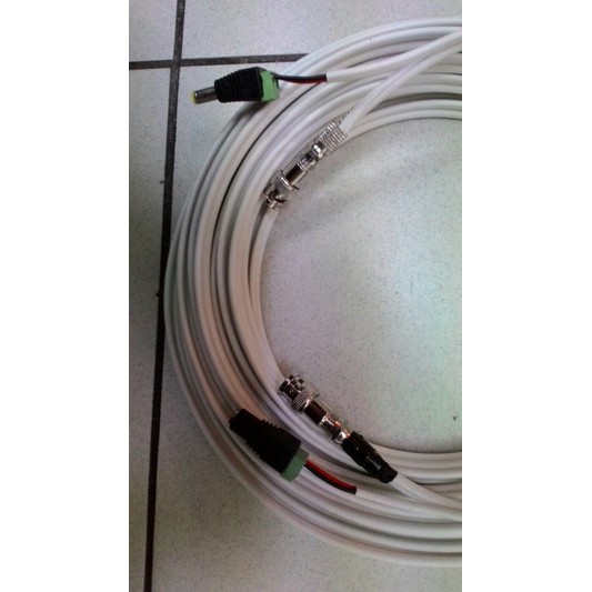 Kabel CCTV Jadi 15 Mtr RG59 plus DC, BNC+DC