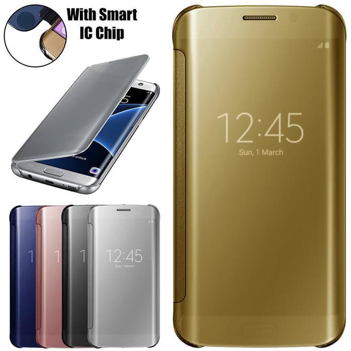 Samsung S7 | Mirror Cover Flip Case For Samsung Galaxy S7 Flat
