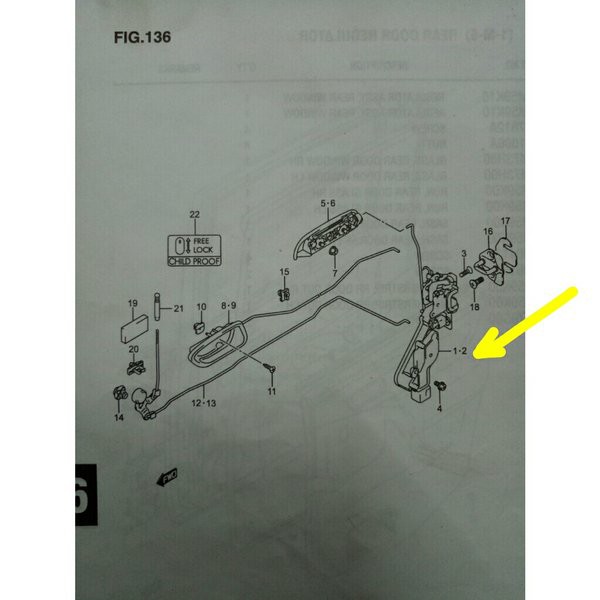Terjangkau Door lock pintu belakang karimun estilo