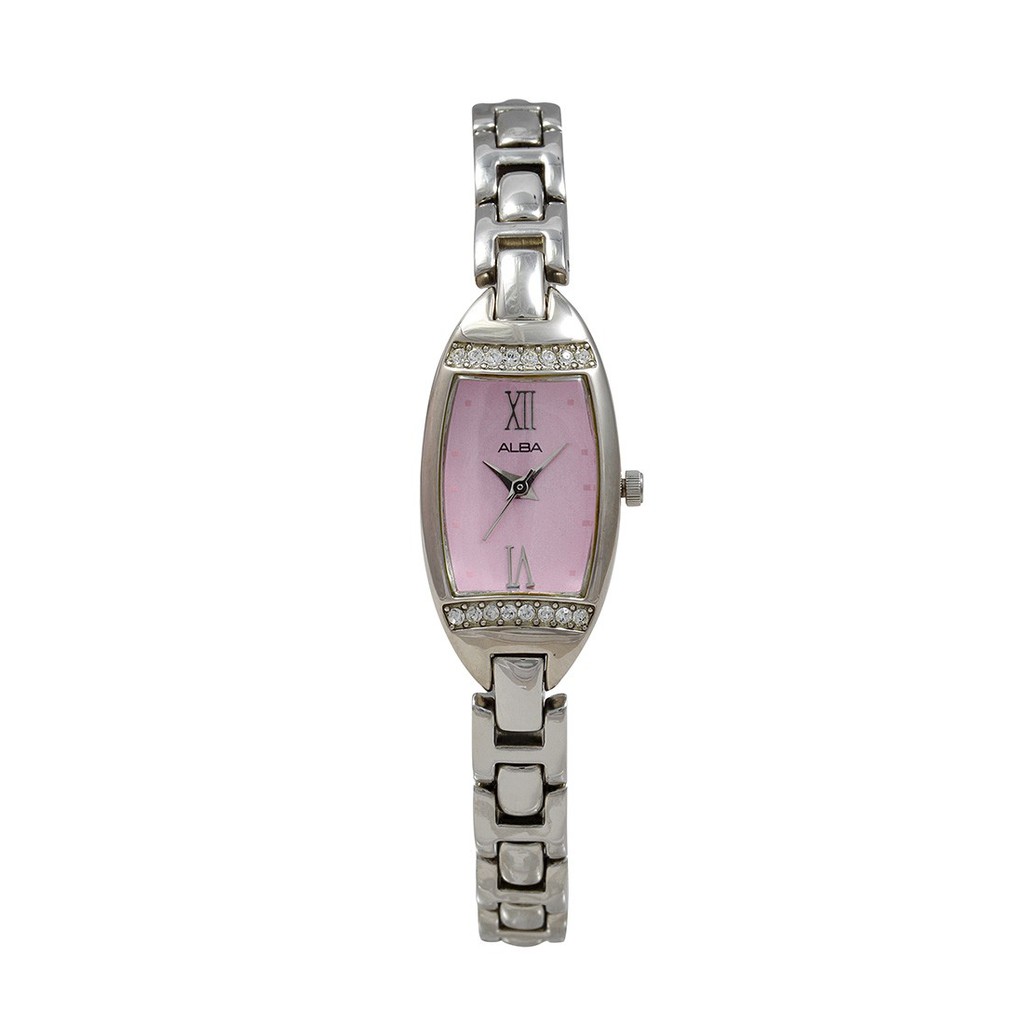 Jam Tangan Wanita Alba Original AC3Q81X1 Ladies AC3Q81 Pink Kotak Bergaransi Resmi