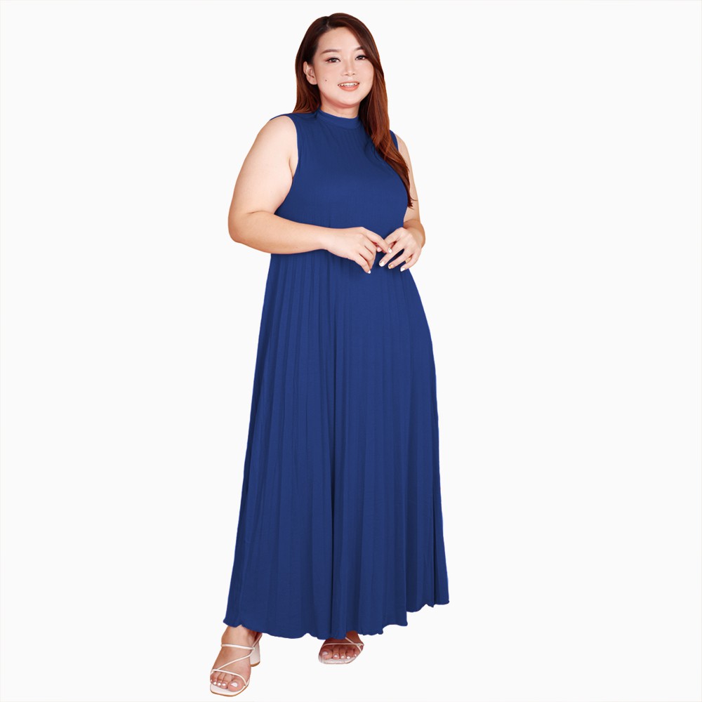 Long Dress lekbong BIGSIZE tanpa lengan Wanita model terbaru - XSHOP New ping ping