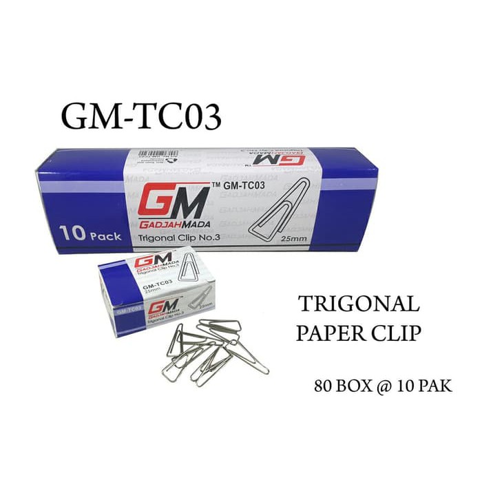 

PAPER CLIP NO. 3 / PENJEPIT KERTAS / Trigonal Clips/Klip Kertas