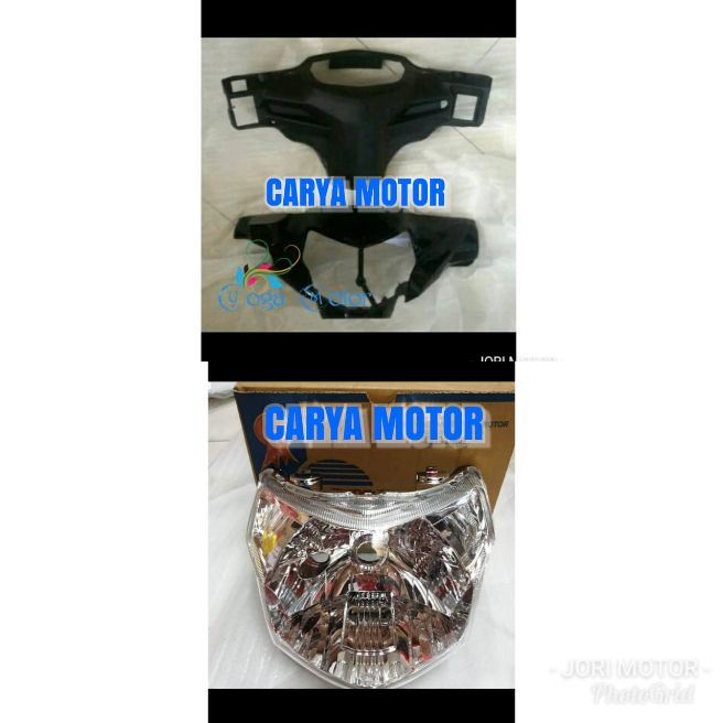Batok depan belakang Vega ZR hitam + lampu / kepala Vega ZR / pala Vega ZR