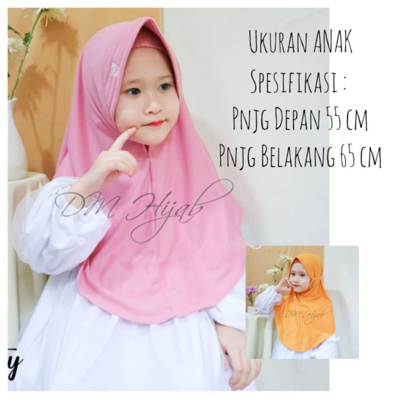 JILBAB ANTEM ANAK DM HIJAB USIA 3-4 TAHUN