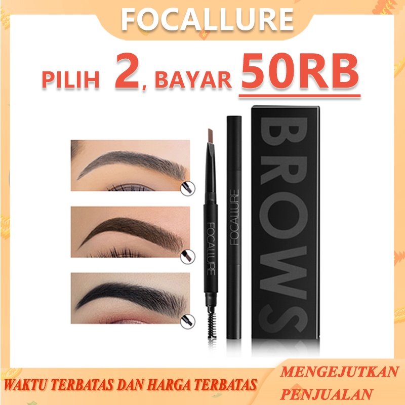 FOCALLURE Waterproof Long-Lasting Eyebrow Pencil - 3 Colours Pensil alis