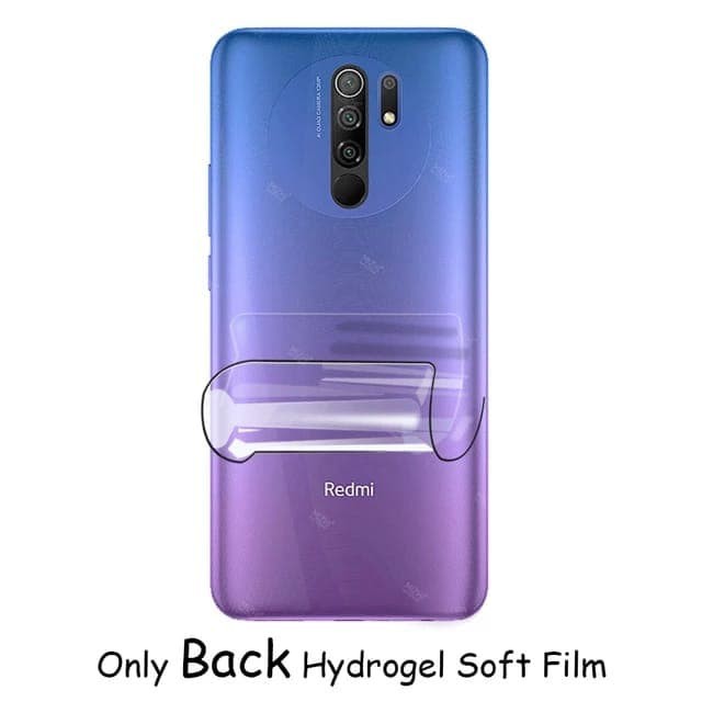 REDMI 10 9T 9 9A 9C CLEAR BACK HYDROGEL ANTI GORES BELAKANG BENING