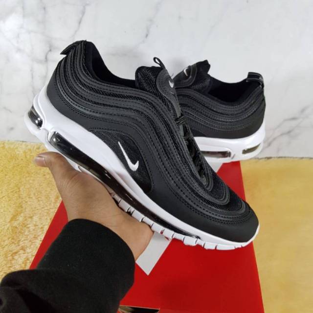Sepatu Nike Air Max 97 Black White Premium High Quality
