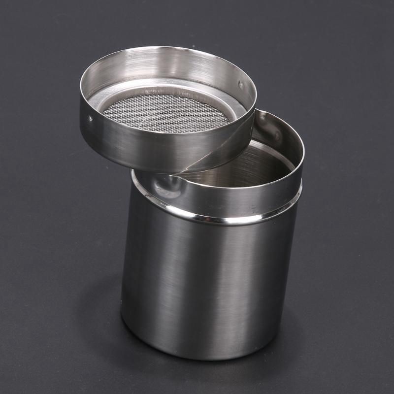 Powder Sifter Stainless Steel Flour Powder Sugar Shaker Fine Mesh Sieve Cocoa Cinnamon Spices