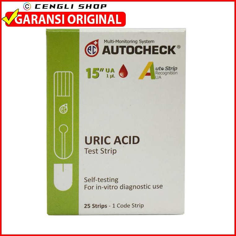 AUTOCHECK URIC ACID STIK STRIP TES ASAM URAT REFILL AUTO CHECK TEST