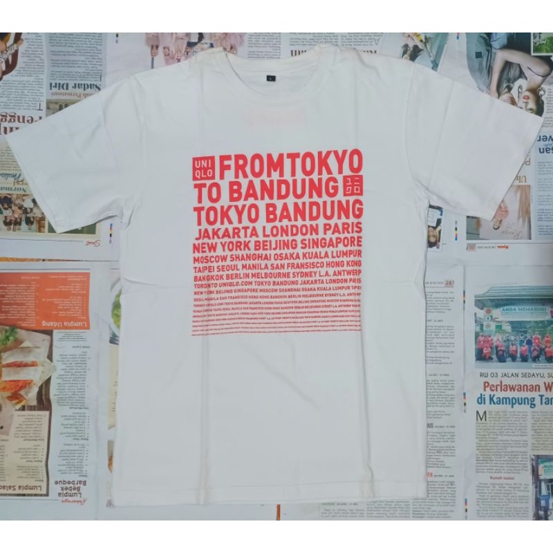 Tshirt Uniqlo Tokyo Bandung