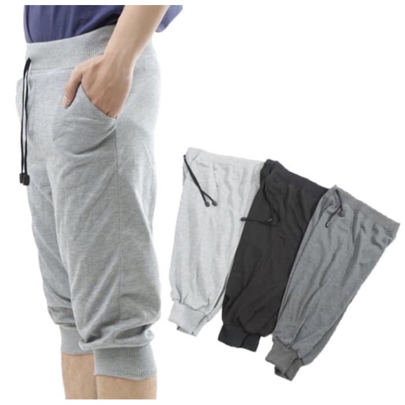 PREMIUM CELANA JOGER SWEATPANTS DEWASA PENDEK 3 4 POLOS PREMIUM CELANA JOGER SWEATPANTS DEWASA PENDEK 3 4 POLOS