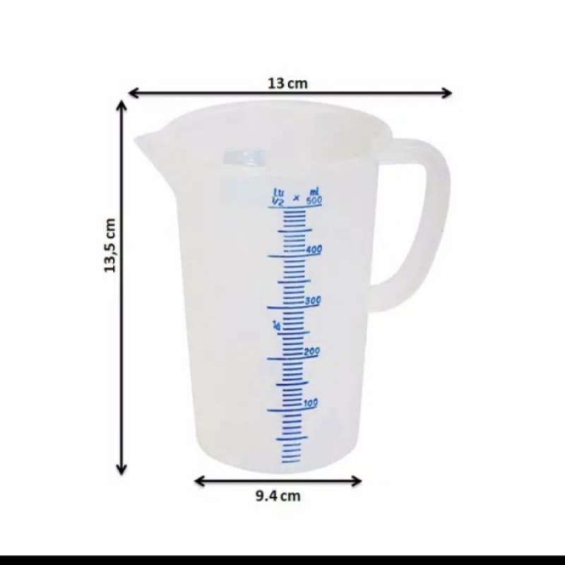 GREEN LEAF 1830 MEASURING CUP GELAS UKUR TAKAR PLASTIK 500ML 500 ML