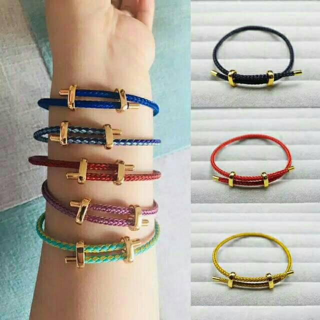  Gelang  Tali  Kawat Wire rope Untuk Charm Liontin Pandora 