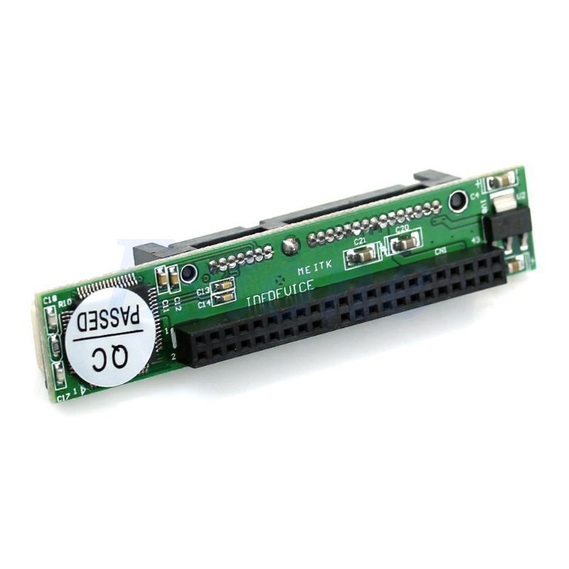 btsg IDE 44pin 2.5&quot; HDD Drive Female to 7+15pin Male SATA Adapter Converter New Card