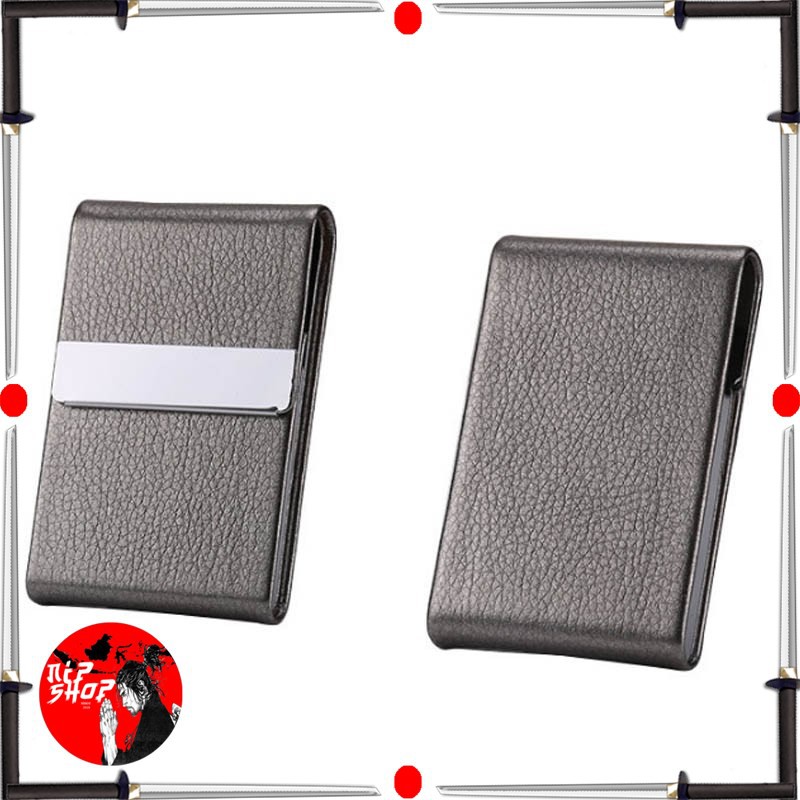 Kotak Bungkus Rokok Elegan Leather Cigarette Case  Black