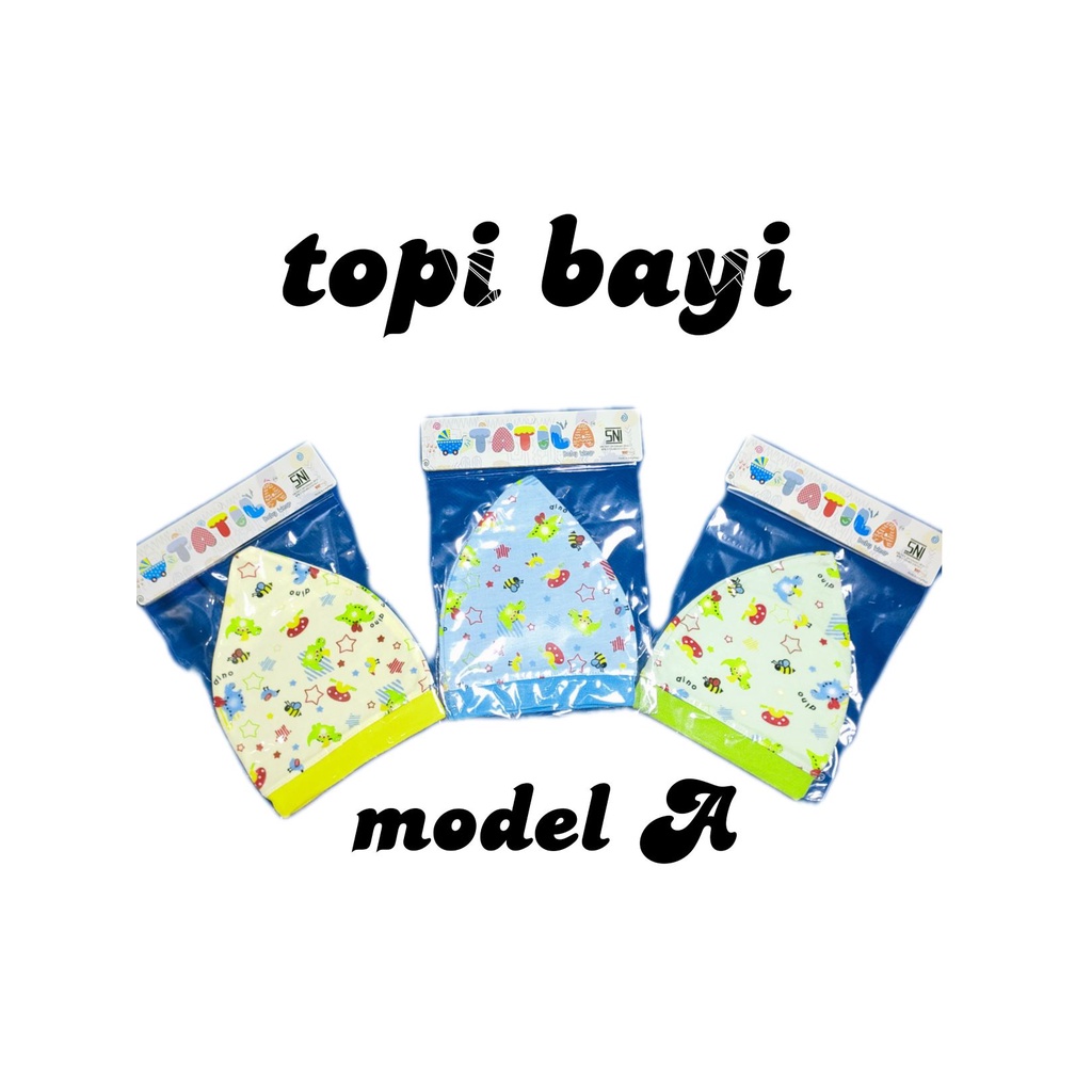 topi bayi 0 sd 12 bulan / ciput bayi