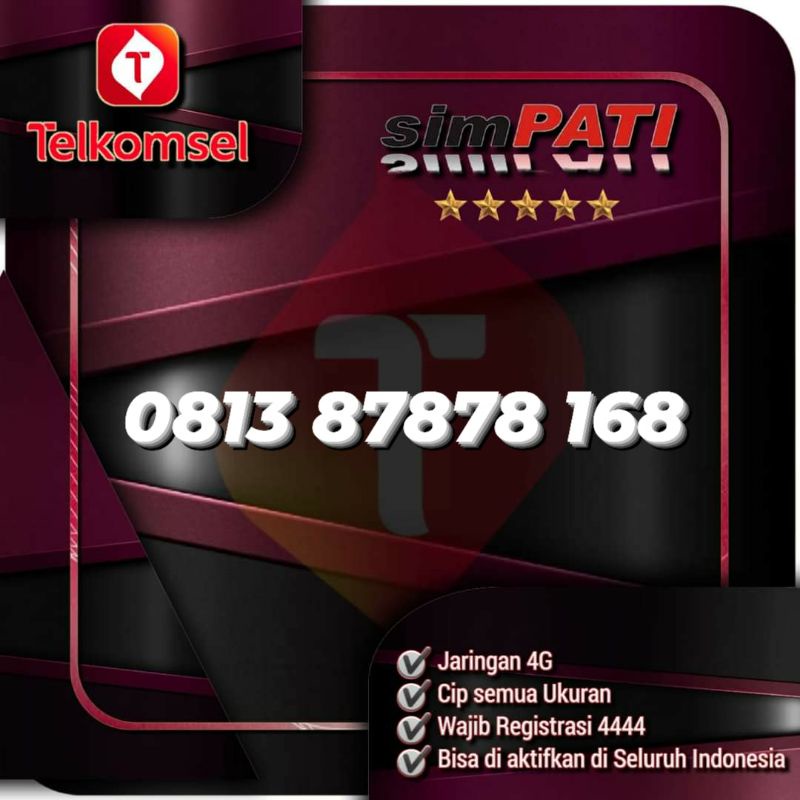 Nomor Cantik Telkomsel 87878 168