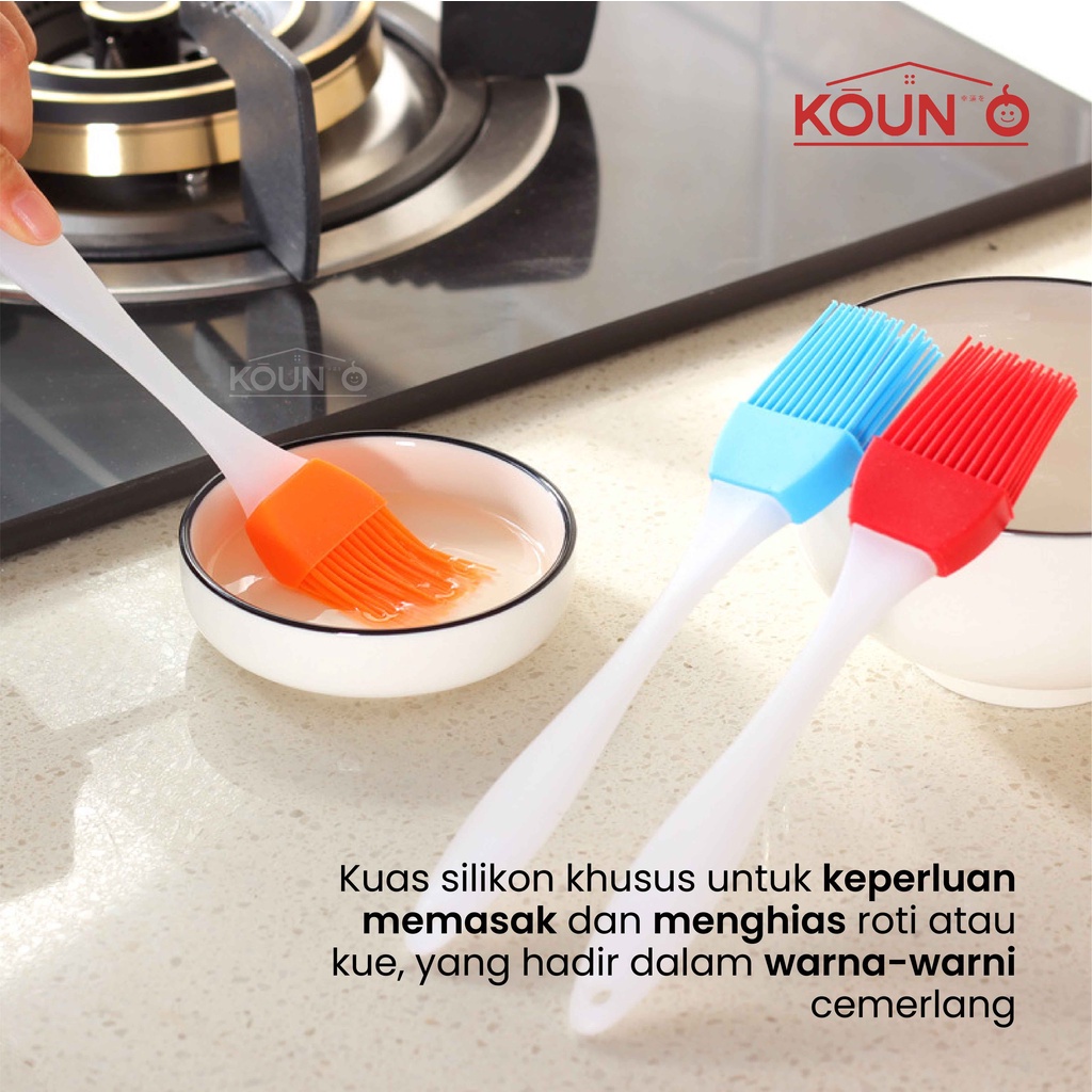 Kuas Silikon Kuas Kue Koas Silikon Kuas Mentega Kuas Silicon Kuas Masak Silicone Brush Perlengkapan Dapur