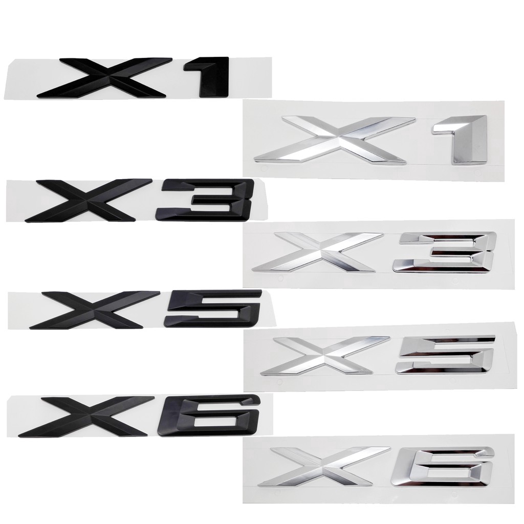 Sticker Emblem Angka 3d Bahan Plastik Abs Warna Hitam Dan Silver Gt X1 X3 X5 X6 Untuk B E63 E64 E65 E66 E87 E93 E86