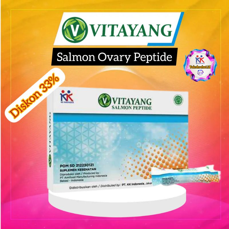 Vitayang SOP Salmon Ovary Peptide Minuman Kecantikan dari Jepan Menghilangkan Flek jerawat Mencerahkan wajah Suplemen Kesehatan Collagen Original KK Indonesia