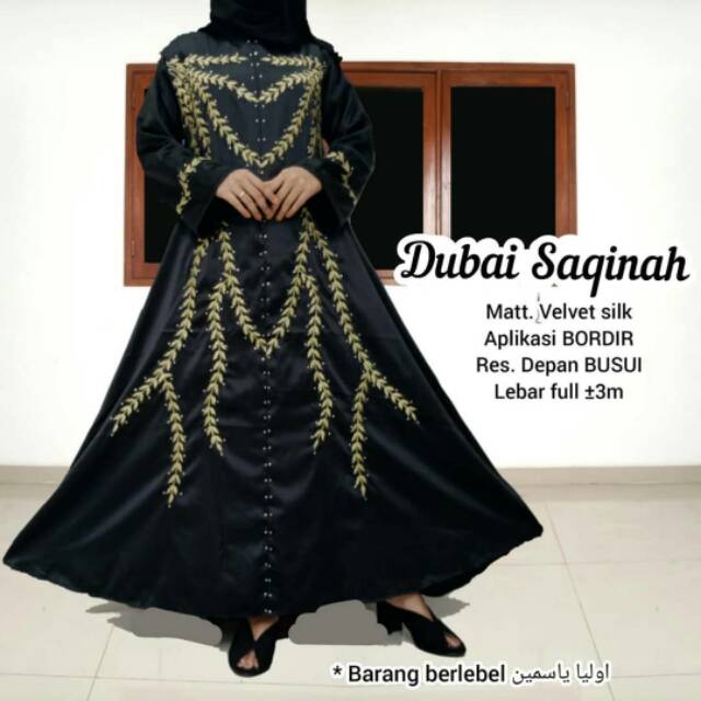 GAMIS/DRESS/ABAYA DUBAI SAQINAH